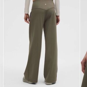 Like New Lululemon Align Palazzo Women's Olive Green Wide-Leg Pants